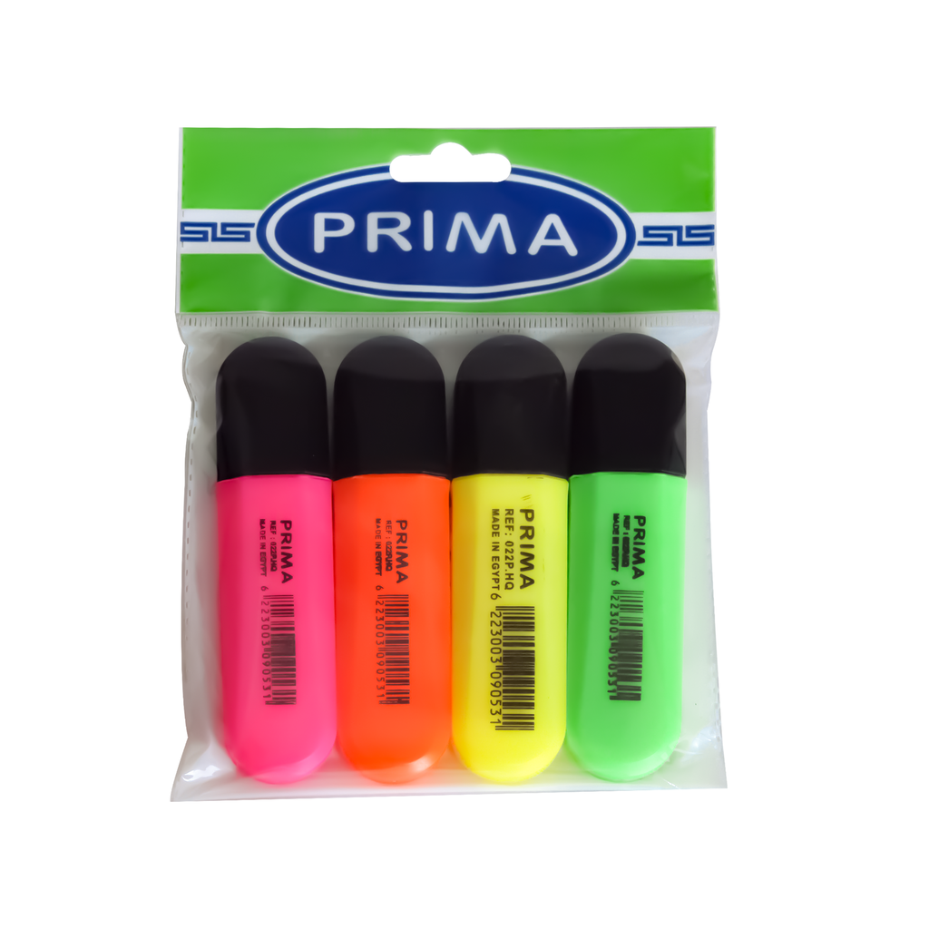 4 Color Highlighter Pen Set