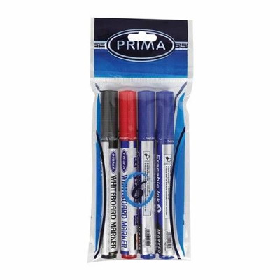 4 Color Prima Whiteboard Pen Set