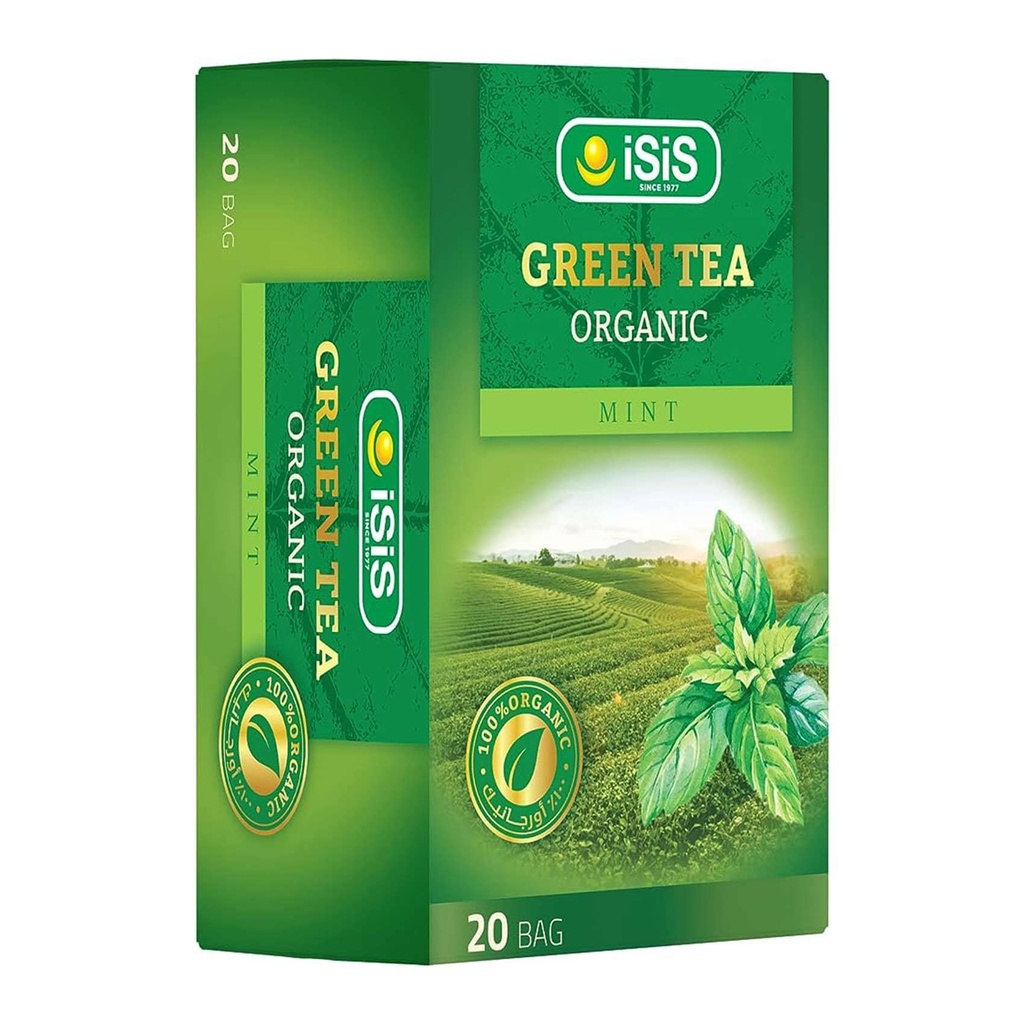 Isis Green Tea Bags With Mint 20 Bags
