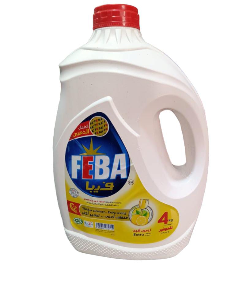 Feba Dishwashing Liquid 4 Liters