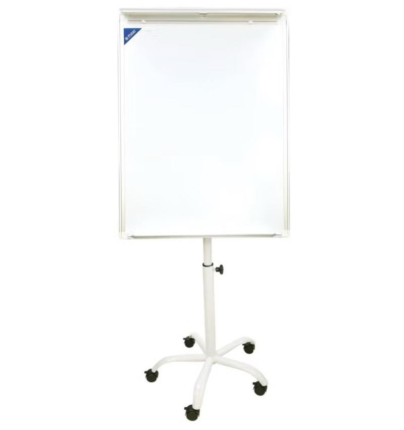 Flip chart stand with 5 wheels- magnetic white board 70*100