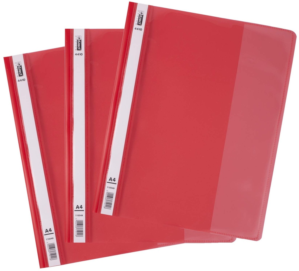 Pack of 12 A4 Plastic Files