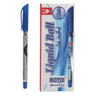 [1001] Roto Liquid Point Blue Pens Box 0.7mm