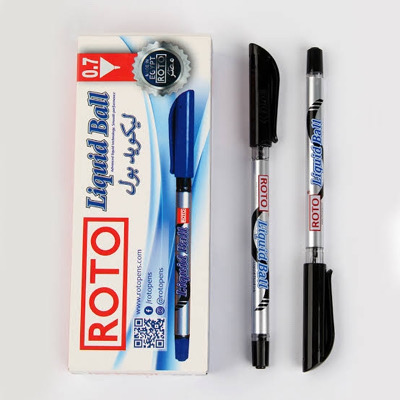 [1003] Roto Liquid Point Black Pens Box 0.7mm