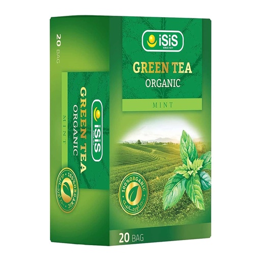 [3039] Isis Green Tea Bags With Mint 20 Bags