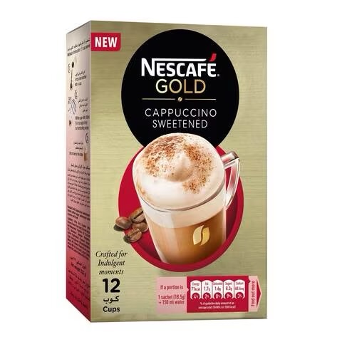 [3050] Nescafe Gold Cappuccino Sweetened 