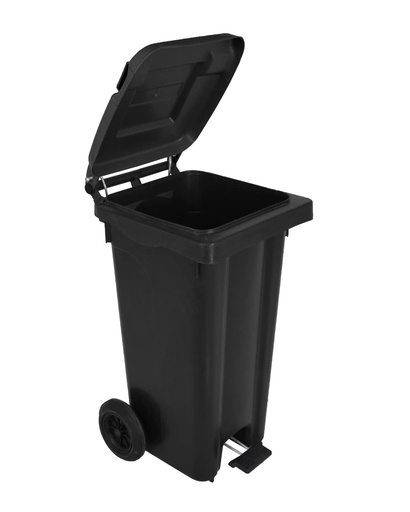 [4060] Black Basket trash 120 L wit