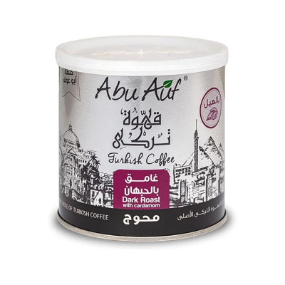 [3094] Abu Auf Dark Roast With Cardamom Coffee Canned 200 gm